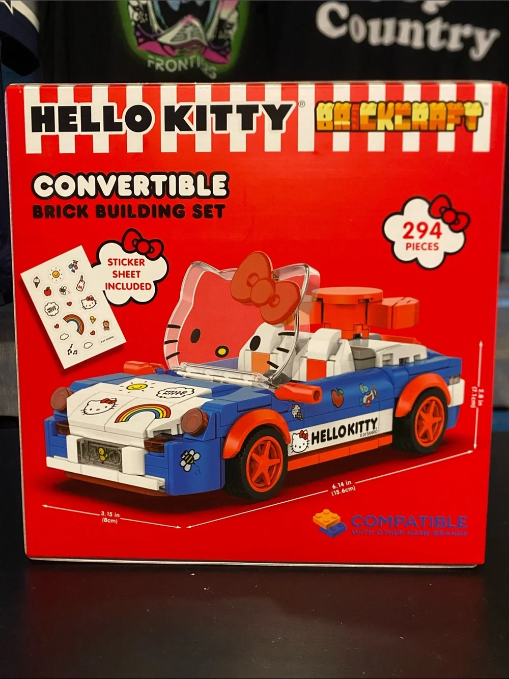 Hello Kitty Blue & Red Convertible Brick Building Set